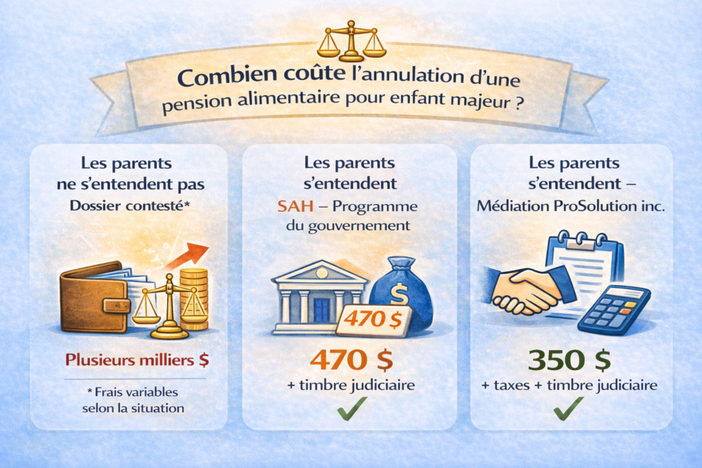 Combien coûte annulation de pension